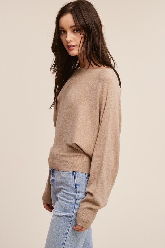 Off The Shoulder Cashmere Sweater - 3 Colors! - The Nines