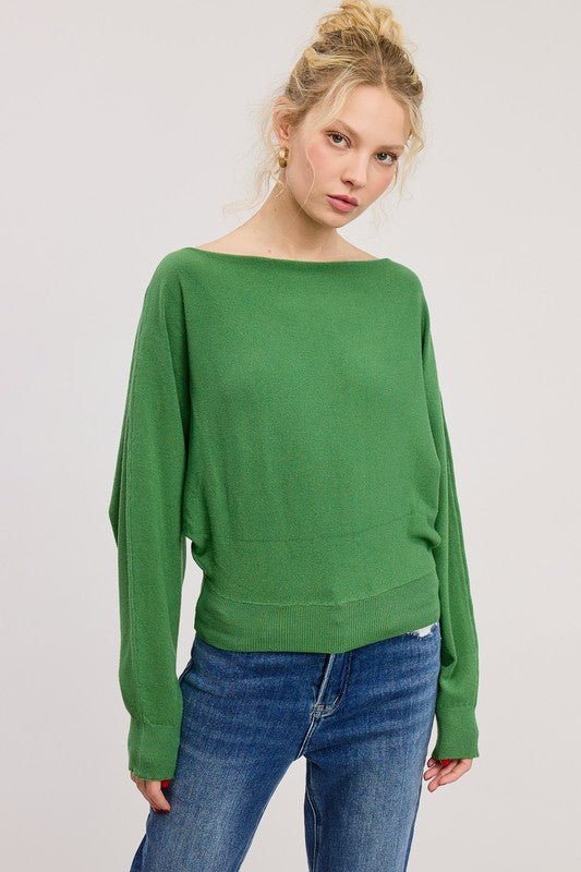 Off The Shoulder Cashmere Sweater - 3 Colors! - The Nines