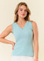 Vneck Frilled Tank Top - 2 Colors!