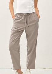 Drawstring Ankle Pant - 2 Colors!