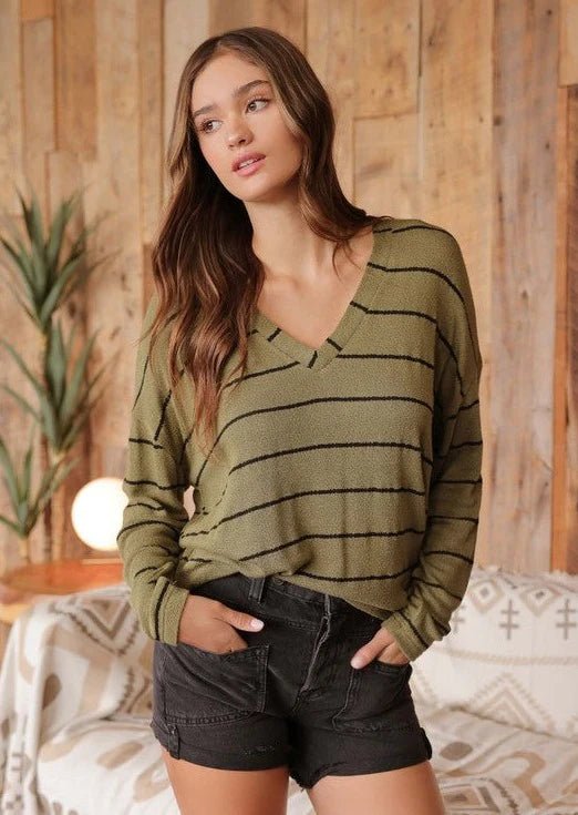 More Than A Dream Lightweight Striped Tops - 2 Colors! - The Nines