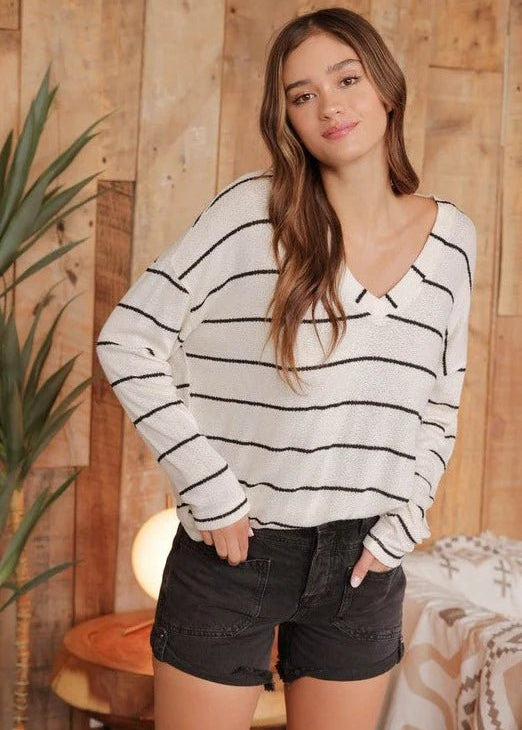 More Than A Dream Lightweight Striped Tops - 2 Colors! - The Nines