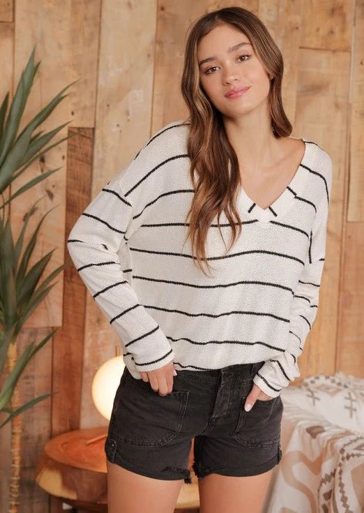 More Than A Dream Lightweight Striped Tops - 2 Colors! - The Nines