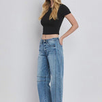 Vervet High Rise Barrell Jean - The Nines