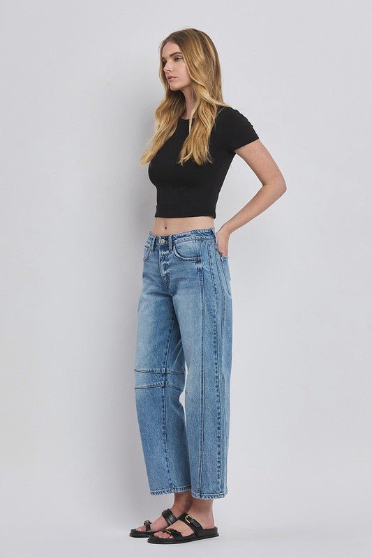 Vervet High Rise Barrell Jean - The Nines