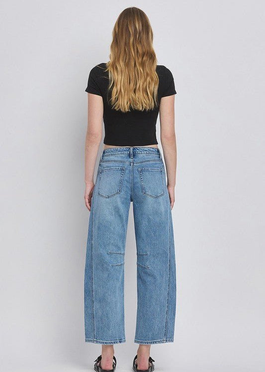 Vervet High Rise Barrell Jean - The Nines