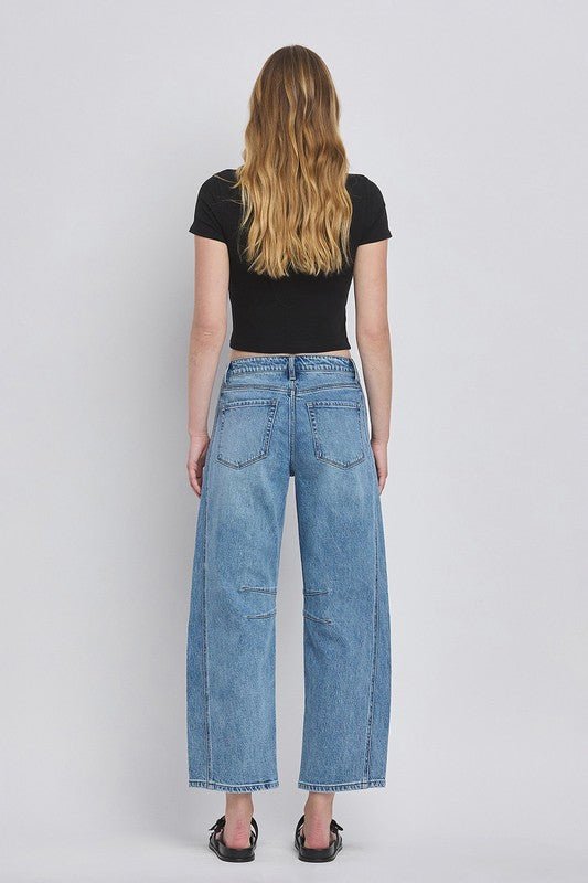 Vervet High Rise Barrell Jean - The Nines
