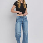 Vervet High Rise Barrell Jean - The Nines
