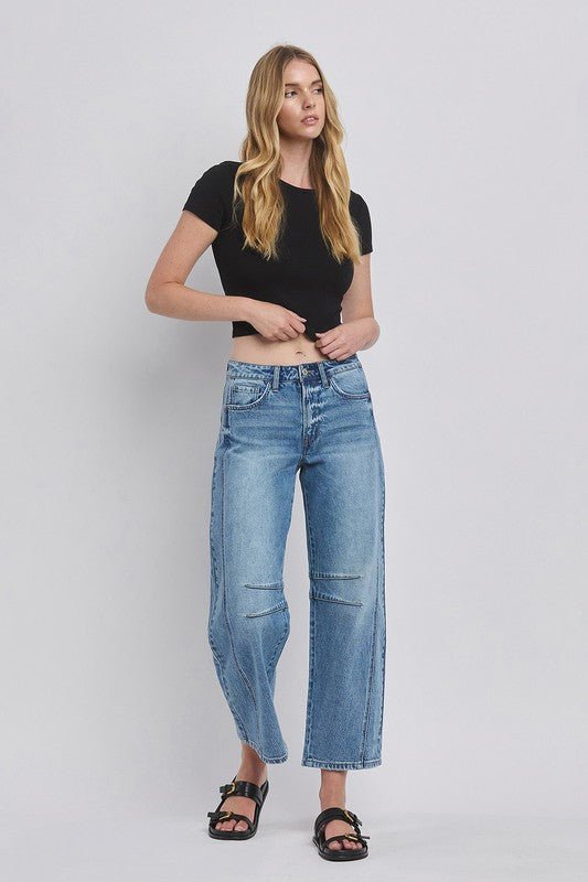 Vervet High Rise Barrell Jean - The Nines