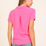 Brooklyn Air Flow Hot Pink Top - The Nines