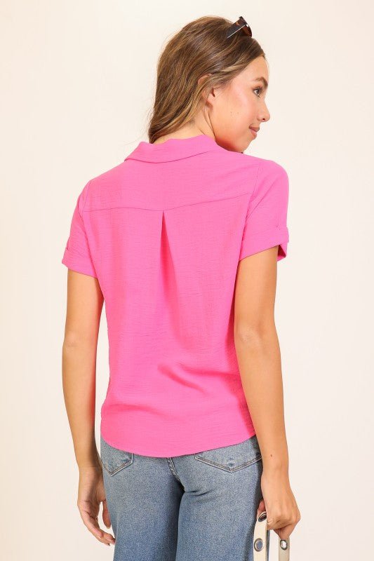 Brooklyn Air Flow Hot Pink Top - The Nines