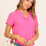 Brooklyn Air Flow Hot Pink Top - The Nines