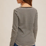 Mineral Wash Striped Henleys - 2 Colors! - The Nines