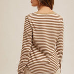 Mineral Wash Striped Henleys - 2 Colors! - The Nines
