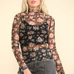 Sheer Lace Top - 3 Colors! - The Nines