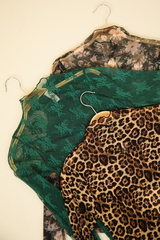 Sheer Lace Top - 3 Colors! - The Nines