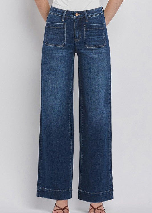 Flying Monkey Dark Denim Patch Pocket Trouser - The Nines