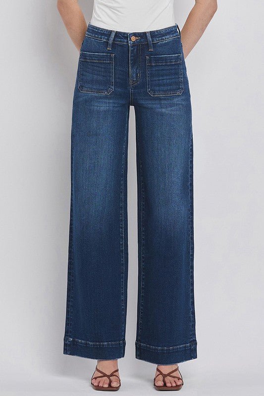 Flying Monkey Dark Denim Patch Pocket Trouser - The Nines