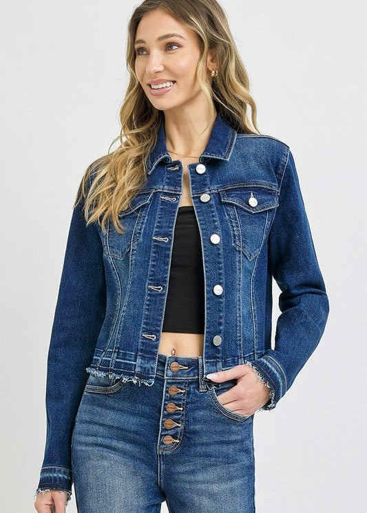 Risen Released Hem Denim Jacket - FINAL SALE! - The Nines