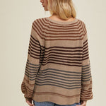 New Adventure Striped Vneck Sweaters - 2 Colors! - The Nines