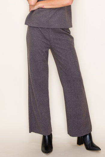 Gray Brushed Jersey Pants - FINAL SALE