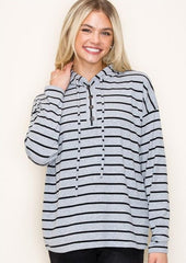 Cadence Striped Hoodies - 2 Colors!