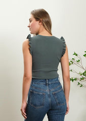 Frankie Fitted Ruffle Tank