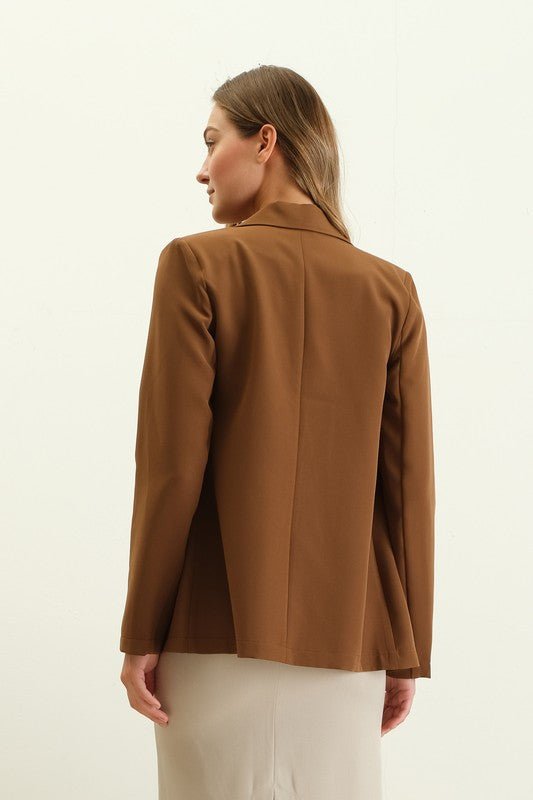 Solid Double Breasted Blazers - 2 Colors! - The Nines