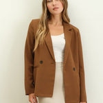 Solid Double Breasted Blazers - 2 Colors! - The Nines