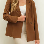 Solid Double Breasted Blazers - 2 Colors! - The Nines