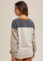 Slate Gray Soft As A Cloud Crewneck Pullover