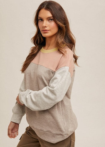 Mauve Soft As A Cloud Crewneck Pullover