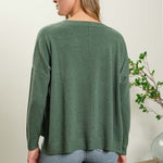 Green Basic Lightweight Sweater - The Nines