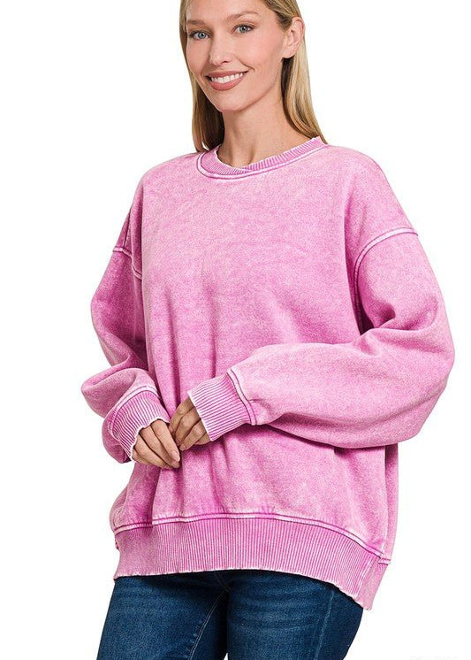 Acid Washed Pullovers - 2 Colors! - The Nines
