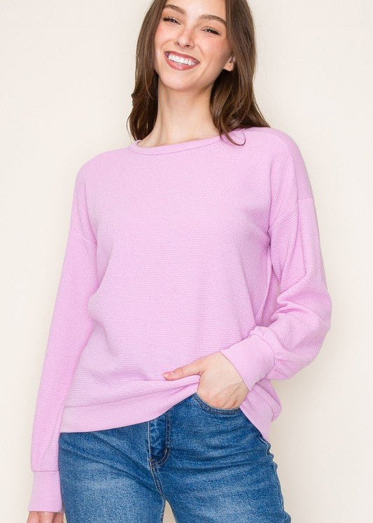 Textured Basic Layering Top - 2 Colors! - The Nines