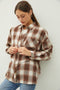 Brown Plaid Button Down - FINAL SALE