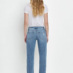 Vervet Evermore Mid Rise Cuffed Straight Jean - The Nines