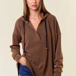 Finding Joy In The Ordinary Textured Striped Hoodie - 2 colors! - The Nines