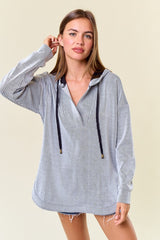 Finding Joy In The Ordinary Textured Striped Hoodies - 2 Colors!