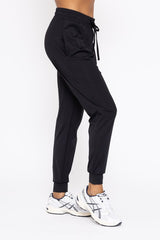 Mono B Black Pleated Front Joggers