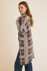 Houndstooth Coatigans - 2 Colors! - FINAL SALE