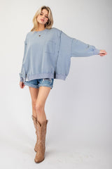 Easel Mineral Terry Pocket Pullovers - 3 Colors!