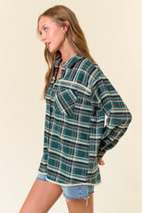 Plaid Flannel Fringe Detail Shacket - 2 Colors! - FINAL SALE