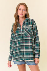 Plaid Flannel Fringe Detail Shacket - 2 Colors! - FINAL SALE