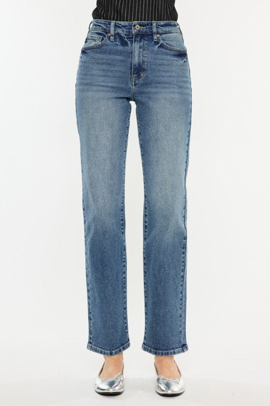 Kan Can High Rise Straight Jeans - The Nines