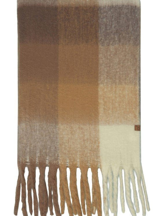 Multicolor Check Pattern Woven Scarf - The Nines