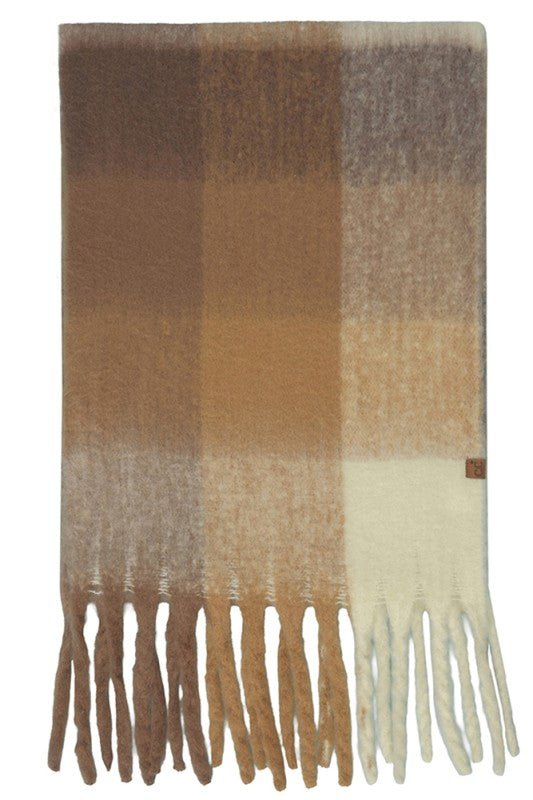 Multicolor Check Pattern Woven Scarf - The Nines