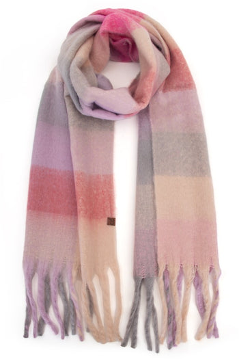 C.C. Multi Color Check Woven Scarf