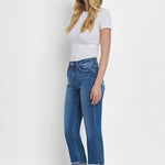 Vervet Daphne High Rise Cuffed Straight - The Nines