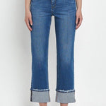 Vervet Daphne High Rise Cuffed Straight - The Nines